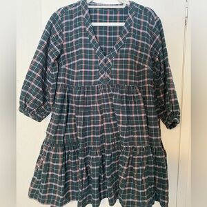 Adorable flannel Madewell mini dress/tunic top